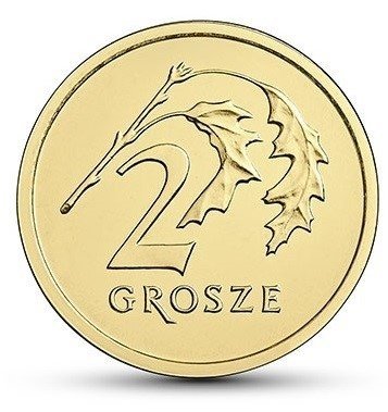 2 Grosze gr 2010 mennicza z woreczka