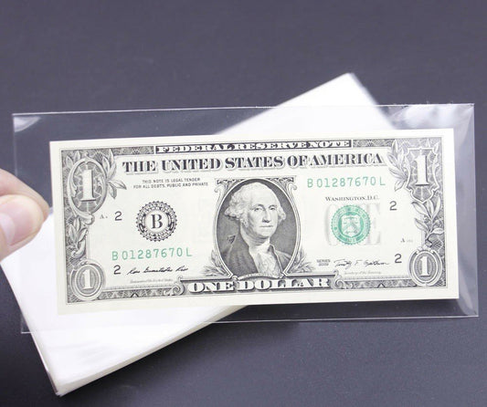 Holdery na banknoty 6X13 cm 25 szt