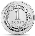 1 Złoty zł 2017 mennicza z woreczka